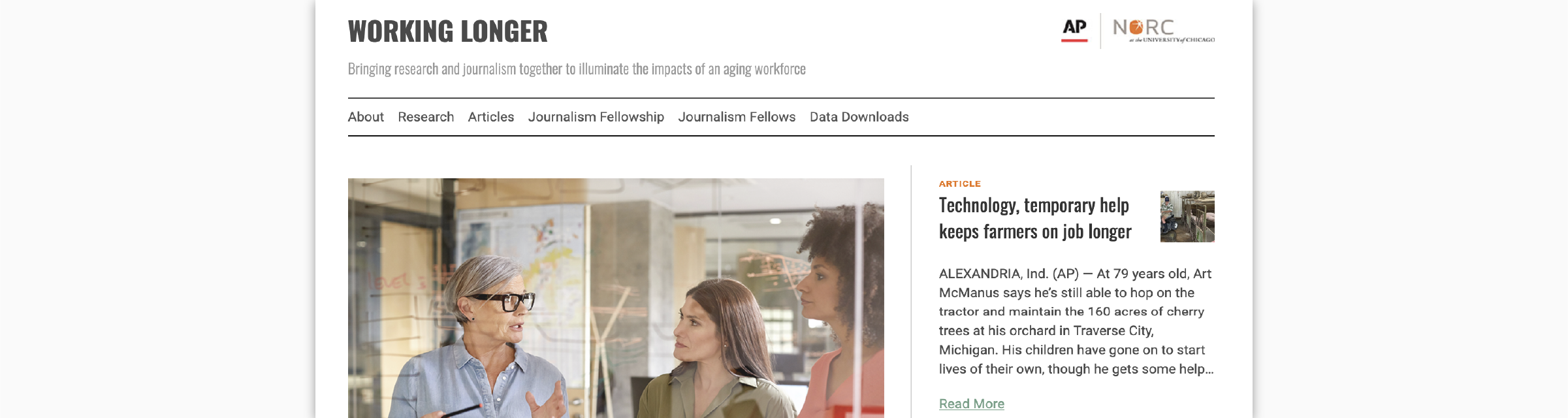 NORC Working Longer Website